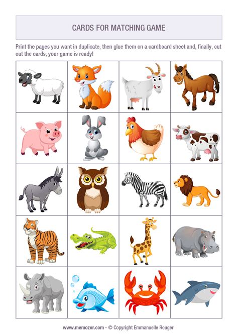 Matching game .